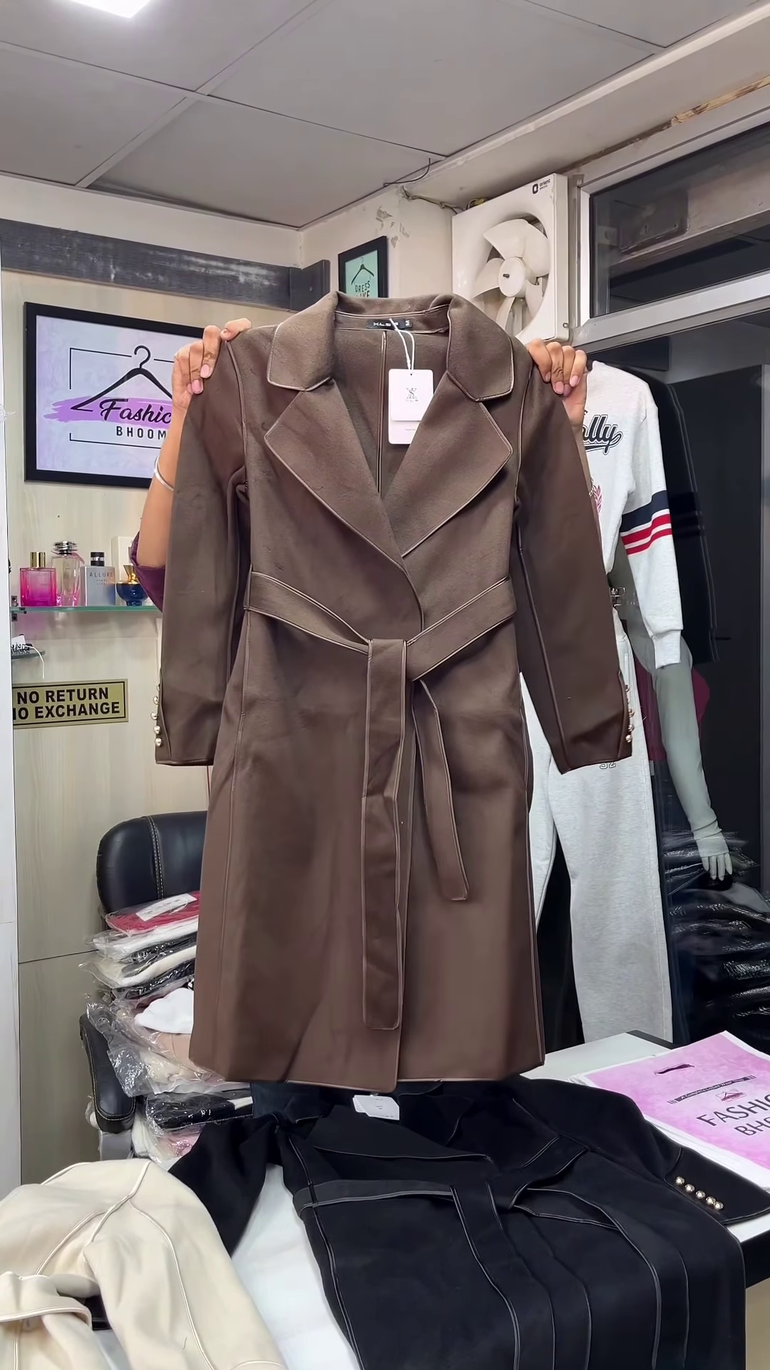 Chic Belted Winter Trench Coat Collection 🤍✨ - Image 3