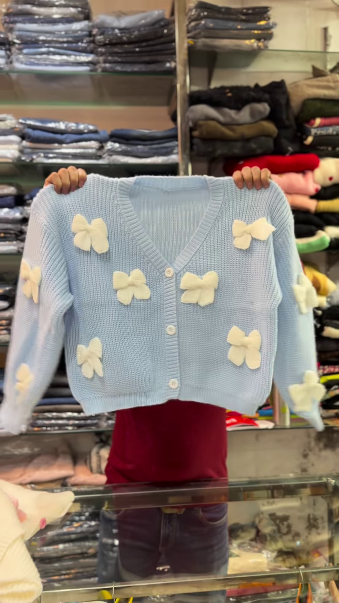 Candy Bow Chunky Knit Cardigan Collection 🎀✨ - Image 3